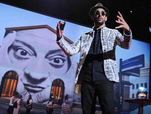 JRのTED Prize wish:アートを通して世界をひっくり返す