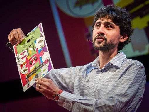 Click to play Manu Prakaš (Manu Prakash): Mikroskop od 50 centi koji se savija kao origami
