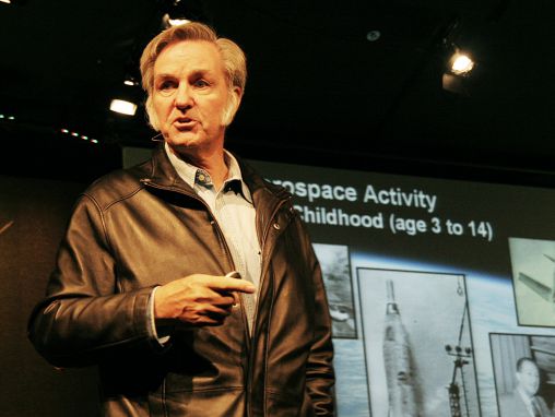 Click to play Burt Rutan: The real future of space exploration