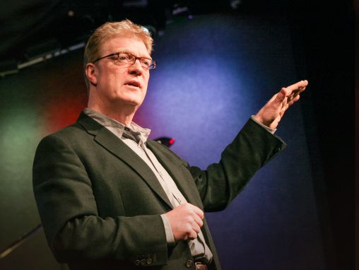Click to play Ken Robinson nous dit en quoi l'école tue la créativité.